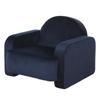 Sessel für gewerbliche Nutzung, nachtblau Samt