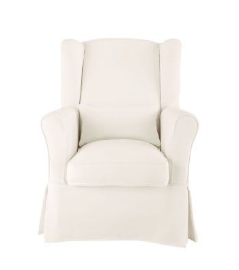 Cottage - Sesselbezug aus Baumwolle, elfenbein 