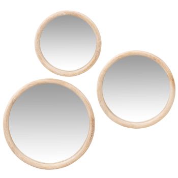 Set 4 Specchi Rotondi Mosaico Adesivi Specchio 20x20cm Decorazione Parete Casa | Leroy Merlin