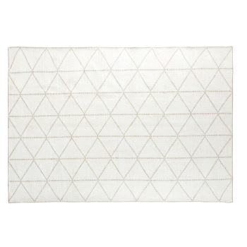 Moderner Skandinavischer Teppich Weiß/Grau 200x275 Haven | Maisons du Monde