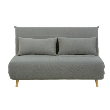 Nio - Sofá cama de 2 plazas gris claro