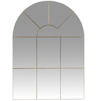 TEEBARN Specchio Da Bagno Ad Arco Cromato 61x91cm | Cornice In Metallo Acciaio Inox | Appendi A Muro Verticale - 3