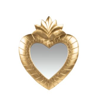 Specchio decorativo da parete stile glamour appeso 70 x 100 cm Oro Diancey