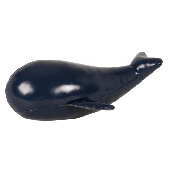 Irene - Statuette baleine bleu marine H13