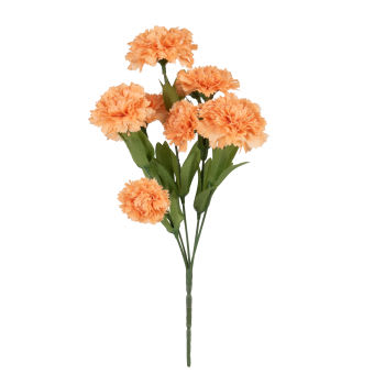 LINA - Lotto di 2 - Stelo di fiori artificiali color corallo