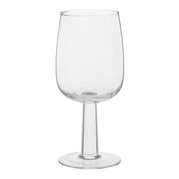 Stielglas aus Glas, mundgeblasen, transparent, H17cm