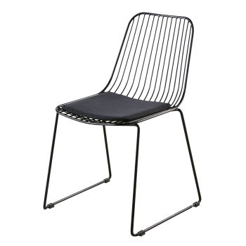 Huppy - Stuhl aus schwarzem Metall