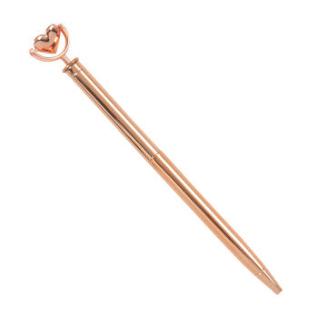 Copper - Lot de 2 - Stylo cuivré et cœur rotatif