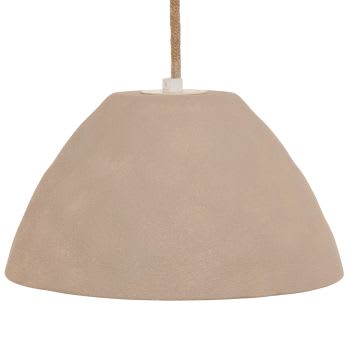 Strone - Suspension en céramique beige