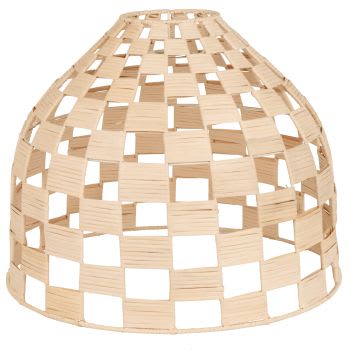 Carmi - Suspension en rotin motif damier