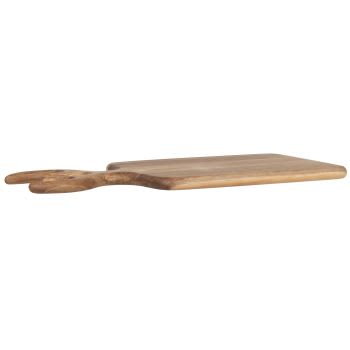 Tabla de Corte y de Servir Cuadrada de Madera 33cm