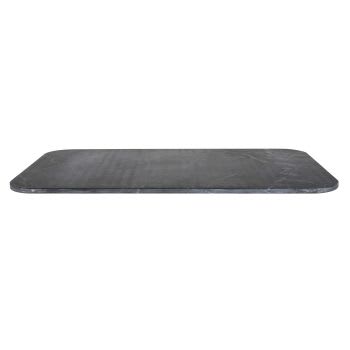 Element Business - Tablero de mesa profesional rectangular de mármol negro, 4 personas, L. 120