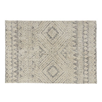 ARBO - Tapete berbere em algodão reciclado tufado e tecido à mão cru 140x200