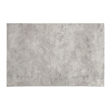 PAULINE - Tapete em tecido jacquard cinzento-antracite e bege 120x180