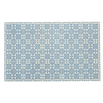 CASCAIS - Tapis en vinyle à motifs bleus et blancs 50x80