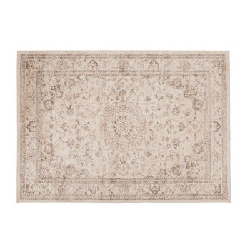 Venus - Tapis vintage tissé jacquard gris 160x230