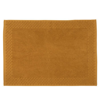 Tappeto bagno in cotone biologico giallo senape 50x70 cm | Maisons du Monde