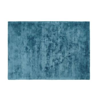 VIRTUOSE - Tappeto trapuntato blu anatra, 160x230 cm