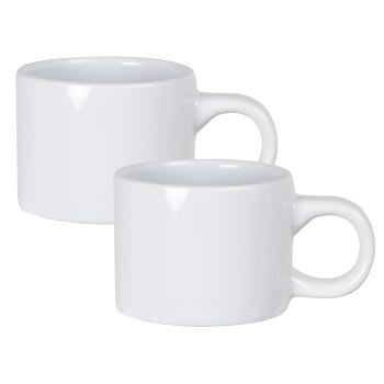 Mini mug grès blanc sublimation 20 cl