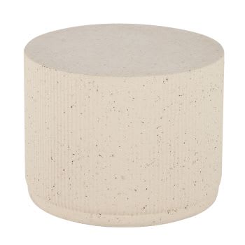 ILDA - Tavolino da salotto effetto graniglia beige