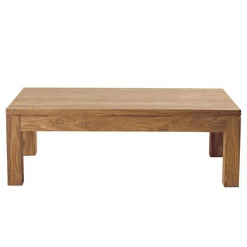 Tavolino Legno Marrone Rustico da Interno - ENIGMA - Colore: Nero