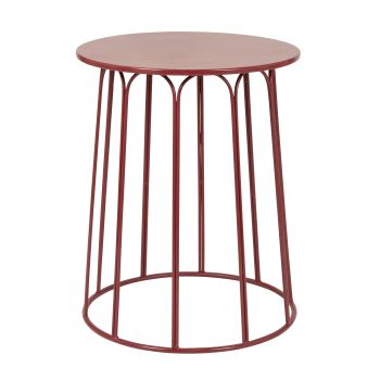LHNLY-Coffee Tables Tavolino Rotondo e Piccolo, tavolino Estraibile in Legno e Metallo, Set di 2