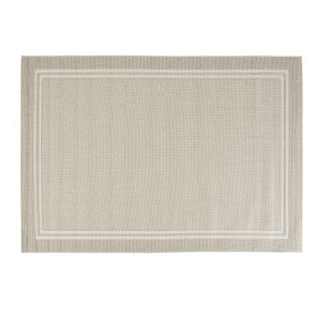Teppich aus gewebtem Polypropylen, beige, 140x200cm