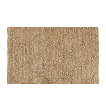 GARRET - Teppich aus gewebter Jute mit Flechtsträngen, 120x180cm