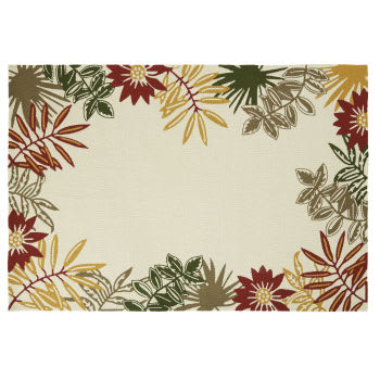 ARARAS - Teppich aus Polypropylen mit Pflanzenmotiv, mehrfarbig, 160x230cm
