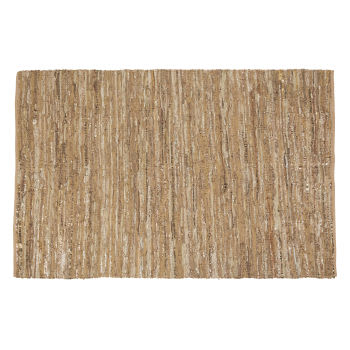 TRIAM - Teppich aus ziselierter und getufteter Wolle, weiß, 160x230cm