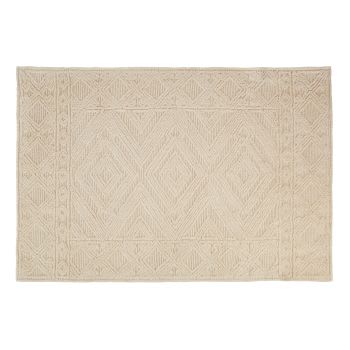 KANOI - Teppich, ecru, grafisches Motiv, getuftet, 160x230cm