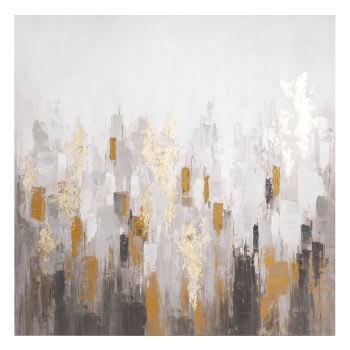 Toiles abstraites écrues, beiges et marron (x4) 20x25 ZACH