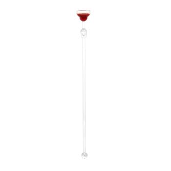 Lot de 4 - Touilleur à cocktail rouge