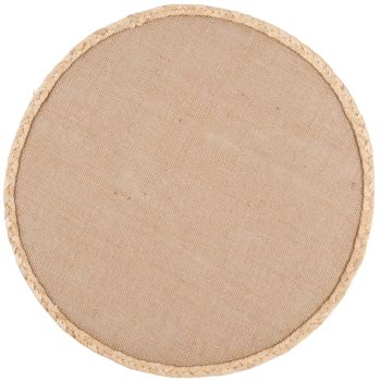 CORINNE - Lotto di 3 - Tovaglietta rotonda in iuta Ø 38 cm
