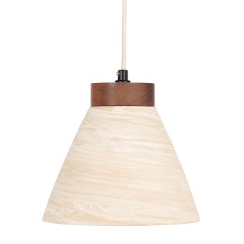 TUZ - Lámpara de techo de madera de acacia y terracota beige