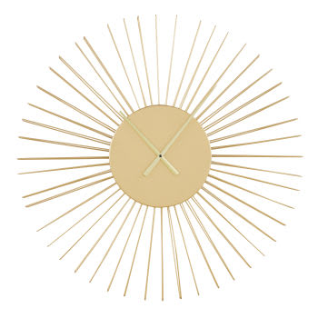 EMPIRE - Uhr aus goldfarbenem Metalldraht, D80cm