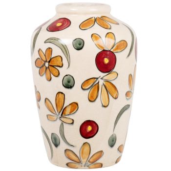 Gabrielle - Vase aus bemaltem Steinzeug H29cm