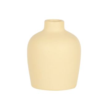 LIA - Vase aus gelbem Steingut, H10cm