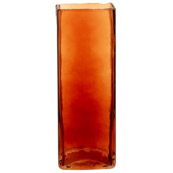 Neil - Vase aus Glas, rot H23cm