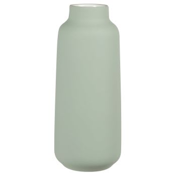 Vase aus grünem Steinzeug, H23cm