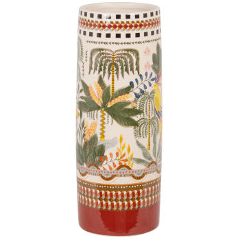 KENAN - Vase aus mehrfarbigem Steingut, H30cm