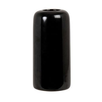 GAPEAU - Vase aus schwarzem Ton, H14cm