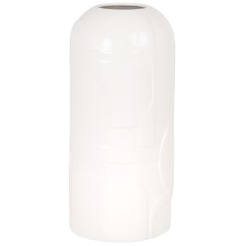 MARTINA - Vase aus weißem Dolomit, H25cm