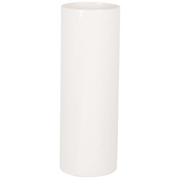 FAHD - Vase aus weißem Dolomit, H33cm