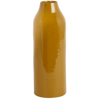 CUMALI - Vase en bambou ocre H29
