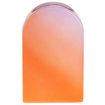 ARMINDA - Vase en dolomite orange H24