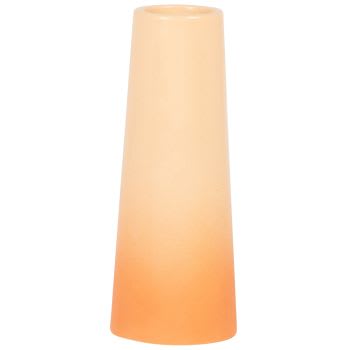 ALBINO - Vase en porcelaine dégradée orange H19