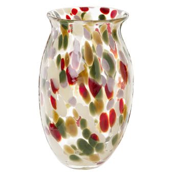 Apolline - Vase en verre multicolore H31