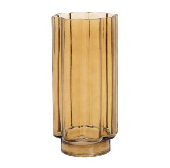 ARGOS - Vase en verre vieux rose H25