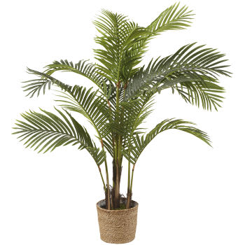 MAJESTY - Vaso com palmeira-de-areca artificial